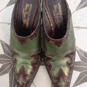 Donald J Pliner Western Couture Collection Mules